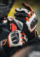 Guantes de Motocicleta de Cuero de Alta Calidad Touch Screen de Dedos Completos - details 2