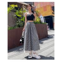 Pantalones Casuales de Encaje Estilo Completo de Pierna Ancha Culottes de Verano para Mujeres - details 25