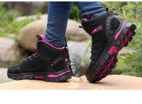 Botas de senderismo de alta calidad para mujer, zapatos de escalada al aire libre, antideslizantes, deportivos, botas de Trekking casuales, impermeables de gamuza - details 11