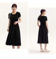 Vestido Semir para Mujer Cintura Ajustada, Versátil, Cuello Redondo, Dos Piezas, Moda de Verano 2024 - details 3