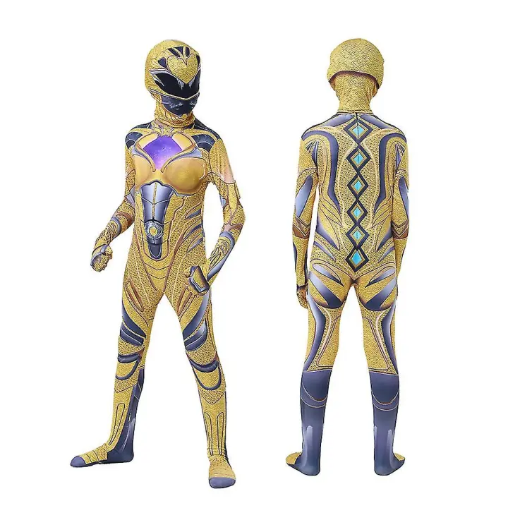 Power Rangers-Mono de Cosplay para niños, traje de fantasía para fiesta - 1