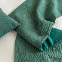Carrileras Decorativas Para Cama con Patrón de Concha en Terciopelo Nuevo Diseño en Color Gris Rosa Amarillo Azul Verde Material Poliéster Hecho en China - details 7