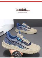 Zapatos corrientes de los deportes ocasionales de los hombres respirables de la ropa deportiva que caminan de la malla barata del logotipo de la marca - details 7
