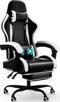 Silla Oficina con Reposapiés,Juego de Carreras con una Carga de 150 kg, Respaldo Ajustable Alto - details 3