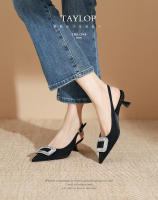 Zapatos de tacón de aguja con diamantes de imitación de metal francés de nuevo estilo para mujer - details 2