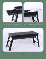 Barbacoa carbon portatil plegable al aire libre viajar Camping - details 11