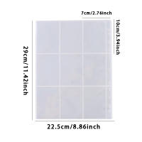 Álbum de fotos, libro de tarjetas transparente, papel, 9 carteras de rejilla, colección de páginas de álbum, fundas para tarjetas de juego, almacenamiento de tarjetas - details 0