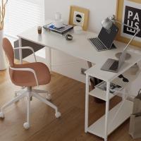 Escritorio de Escinera con Regleta Diseño Ergonómico 120 x 70 cm Ideal para Ordenador, Juegos, Estudios - details 1