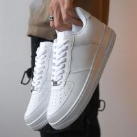 Zapatillas Clásico Blanco Negro AF1 Zapatillas Casual Hombre y Mujer al Aire Libre - details 3