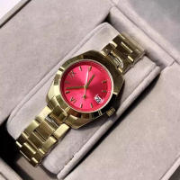 Empress West New Rose Red Crushed Ice Blue Esfera pequeña Banda de acero de cuarzo Reloj de mujer Color de fruta del dragón - details 7