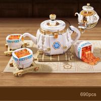 Mini Kit de bloques de construcción de tetera para niños, juego de construcción de tienda de té de ciudad linda para niñas de 8 a 12 años - details 0