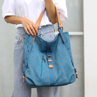 Bolso multifuncional de lona con hebilla, bolso de moda para mujer - details 4