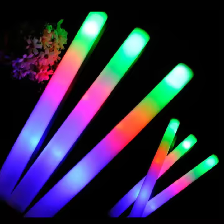 Palitos LED RGB para Fiesta Suministros de Fiesta Coloridos Luz Oscura para Cumpleaños y Boda - 1