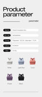 The Peach Chest para mujer, sujetador deportivo de alto impacto a prueba de golpes para Yoga y Fitness - details 2