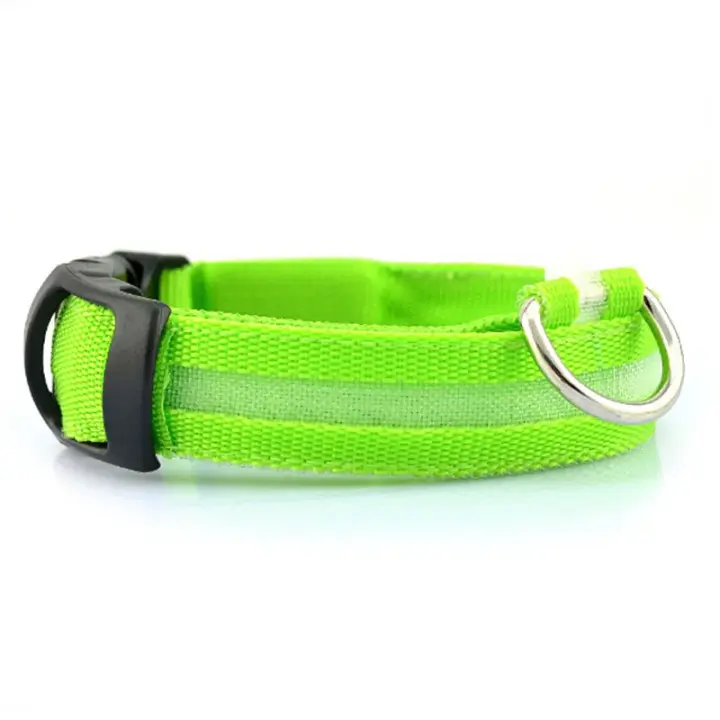 Collar para perro LED, collar para perro iluminado, ajustable, luz de seguridad superbrillante, collares brillantes para perros, seguridad nocturna - 1