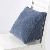 Cojín de Soporte de Posición Triangular en Corduroy de Color Caramelo para Oficina Hogar Sofá Decoración Suave para Lectura - details 2