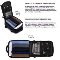Bolsa de cabina, bolsa de embarque, aprobada por aerolínea, mochilas multifuncionales para ordenador de viaje al aire libre - details 7