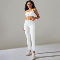 Hamidou-Conjunto de ropa deportiva de dos piezas para mujer, Leggings de cintura alta para gimnasio, Top corto, trajes deportivos de Fitness, ropa deportiva con lavado ácido - details 1