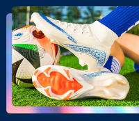 Botas de fútbol para hombre de caña alta con tacos largos y TF |   Zapatillas Profesionales para Entrenamiento - Tallas 35-45 - details 10