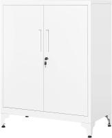 Oficina, Armario Multifuncional, 2 Puertas, con Cerradura, Almacenamiento de Acero, para Sala de Estar, - details 0