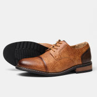 Zapatos casuales de negocios, tendencia retro, zapatos de cuero de gran tamaño. - details 3