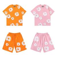 NOVEDAD DE VERANO 2025, conjunto de manga corta de Hip Hop, camiseta de marca a la moda, pantalones cortos - details 4