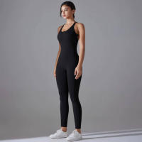 Hamidou-body de Yoga elástico, ropa de gimnasio, ropa deportiva de realce, mono de entrenamiento sin espalda, conjunto de Yoga de alta elasticidad para gimnasio - details 14