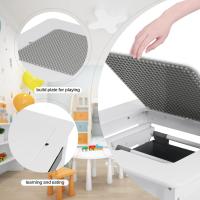 Extraíbles, Mesa de Juego con Base de Construcción, Blanco+Gris - details 3
