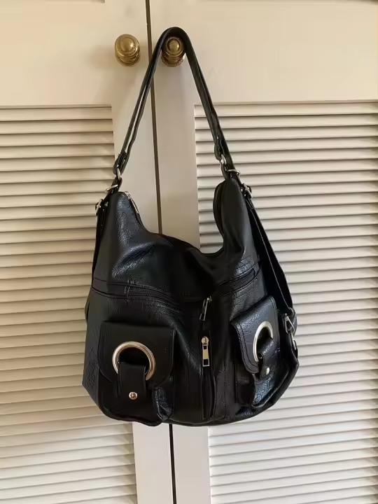 Bolso Versátil para Hombres Moda, Bolsillo con Crema, Bolso de Hombro, Mochila de Gran Capacidad para Viajeros - 1