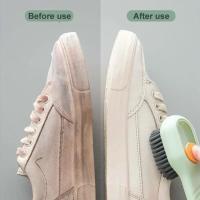 Cepillo de limpieza multifunción para zapatos, cepillo líquido automático suave para zapatos, mango largo, cepillo líquido para ropa, Herramientas de limpieza del hogar - details 1