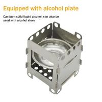 Estufa de Camping Plegable de Acero Inoxidable Mini Portátil para Exteriores - details 3