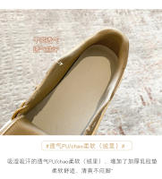 Pastel de queso nueva tendencia color coincidencia plataforma casual tablero zapatos versátil aumento de altura cabeza redonda zapatos blancos - details 5