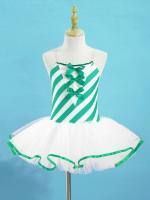 Vestido de baile de tutú de ballet a rayas de caña de caramelo para niños y niñas, disfraz de baile de patinaje artístico de Navidad para carnaval, fiesta temática de cosplay - details 15