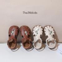 Sandalias de princesa bordadas para niñas pequeñas, zapatos planos e informales, estilo francés, para verano, 2023 - details 1