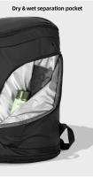 Bolso deportivo para bádminton, 1-2 raquetas, mochila de escalada en seco y húmedo, bolsa de senderismo para acampar al aire libre con paquete de zapatos, mochila de baloncesto - details 9