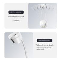 Soporte para secador de pelo sin perforación, soporte para secador de pelo montado en la pared ajustable a mano, resistente al agua, ahorra espacio, soporte para ducha perezoso - details 10