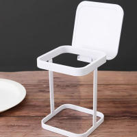 Mini Papelería Plegable Soporte de Metal con Tapa Papelería de Oficina Pequeña con Tapa - details 2