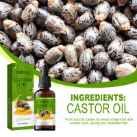 Los hidratos de ricina orgánica suavizan el cabello, reparan el daño causado por la teñido en caliente, aceite esencial para el cuidado del cabello seco y encrespado - details 2