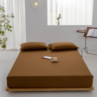 Bonenjoy-sábanas ajustadas de Color sólido, Funda de colchón suave, Sábana elástica, ropa de cama para el hogar, sin funda de almohada, 1 unidad - details 1