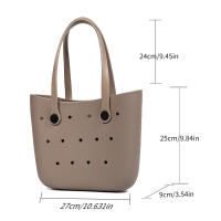 Bolso De Playa Grande Para Verano EVA Inodoro Para Mujer Bolsa De Picnic Con Agujeros Impermeable Bolsa De Hombro Con Manija - details 15
