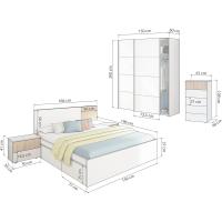 Armario Reversible Nitza Blanco Artik y Natur Medidas 190cm x 187cm x 40cm - details 9