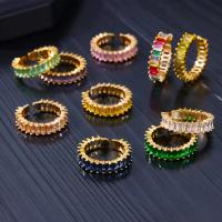 Anillos de circón cúbico de Color dorado para mujer, anillo abierto de acero inoxidable verde de lujo, joyería Bohemia, regalo de fiesta de boda - details 1