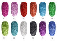 Polvo de Efecto Láser KADS en 12 Colores para Decoración de Uñas Artísticas Pulverización de Uñas con Efecto Brillante de Cromo - details 3