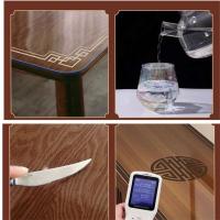 Nuevo estilo chino TV cubierta antipolvo PVC mantel de vidrio suave impermeable resistente al aceite zapato gabinete mesa aparador Mat - details 1
