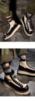 Zapatos de cuero vacuno puro de alta gama, estilo casual de herramientas, zapatos de tablero de caña alta - details 12