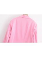 Conjunto de Traje Casual para Mujer de Cintura Alta Blazers Rectos Moda Plus Size - details 13