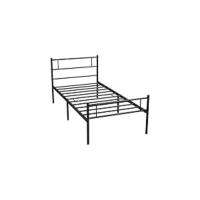 Cama de Metal Moderno con Marco Tamaño Individual/Doble Diseño Youth Somier Blanco - details 5