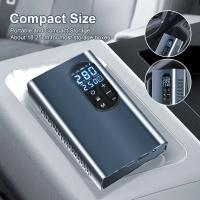 Inflador de neumáticos de coche inalámbrico, compresor de aire recargable por USB, aleación de aluminio, 6000mAh, para motocicletas, bicicletas y bolas - details 15