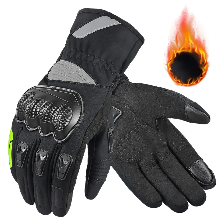 SUOMY-Guantes Térmicos impermeables para hombre y mujer, manoplas de invierno para Motocross, resistentes al viento, WP-06, 100% - 1
