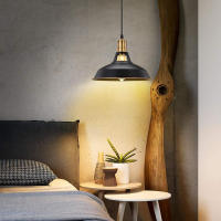 Imdgr Lámpara Colgante Industrial de Granja Vintage Iluminación Interior de Metal Negro y Blanco para Cocina Island - details 2
